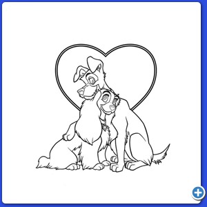 coloring Lilli e il vagabondo_01