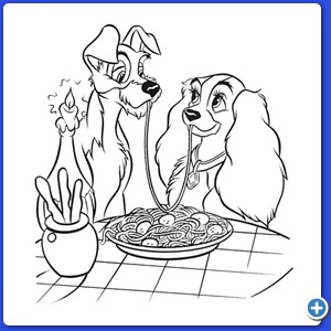 coloring Lilli e il vagabondo_14