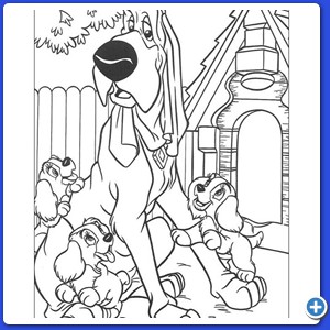 coloring Lilli e il vagabondo_43