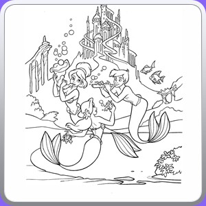 coloring sirenetta_002